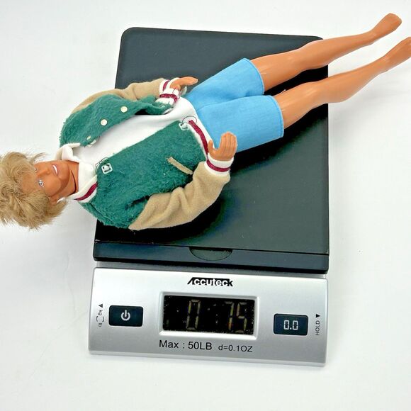 VTG Barbie Ken 1990 Fashion 12” Doll Varsity Jacket Beard College Preppy - Picture 11 of 11